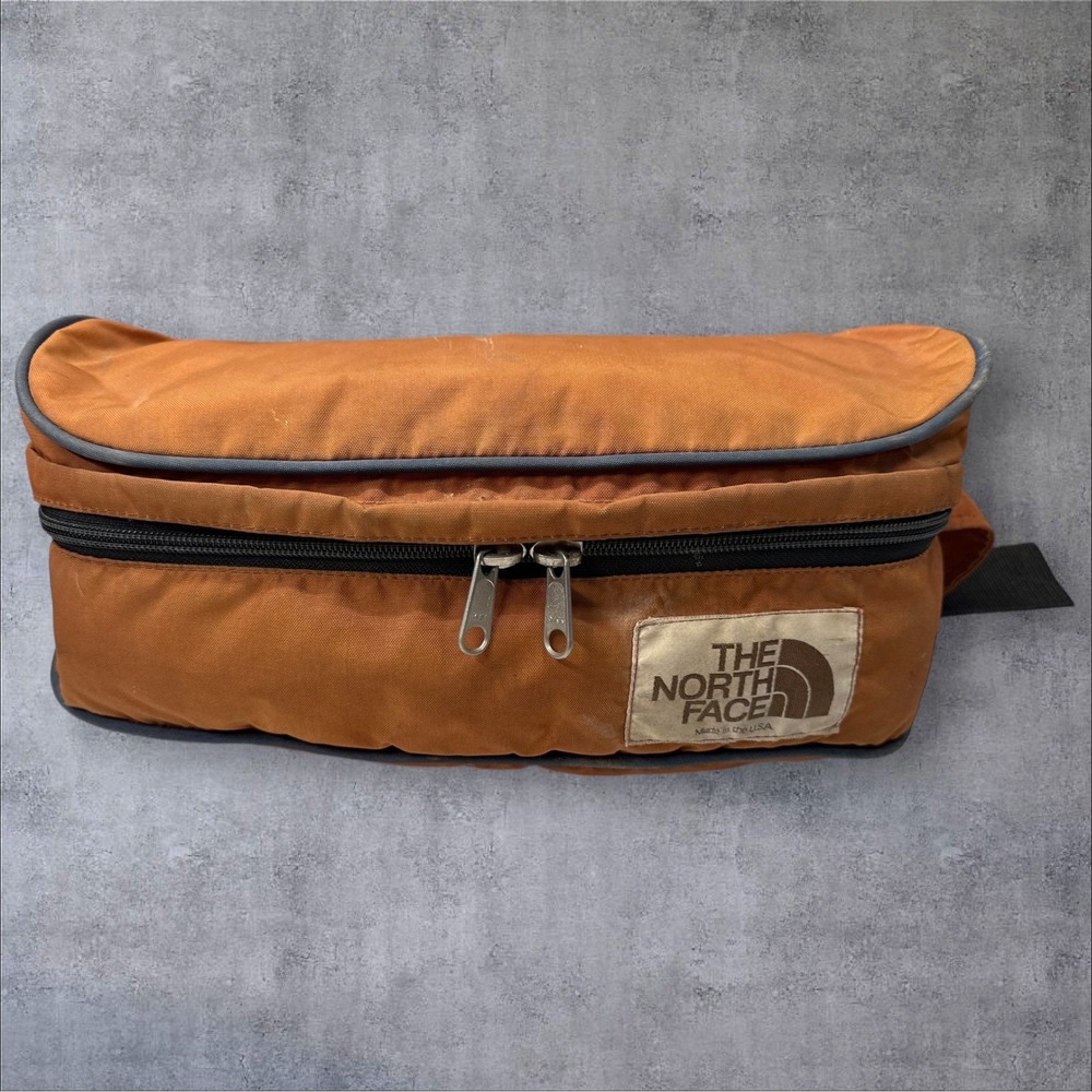 Vintage The North Face‎ Waist Pack Fanny Pack – Burnt Orange Made in USA 70s/80s
